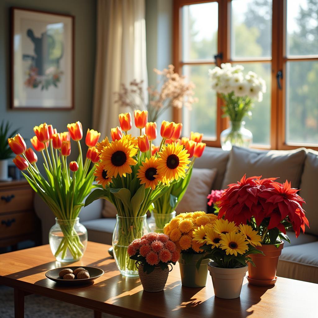 Elevate Your Living Room Aesthetics: Choosing Seasonal Flowers for Indoor Gardening