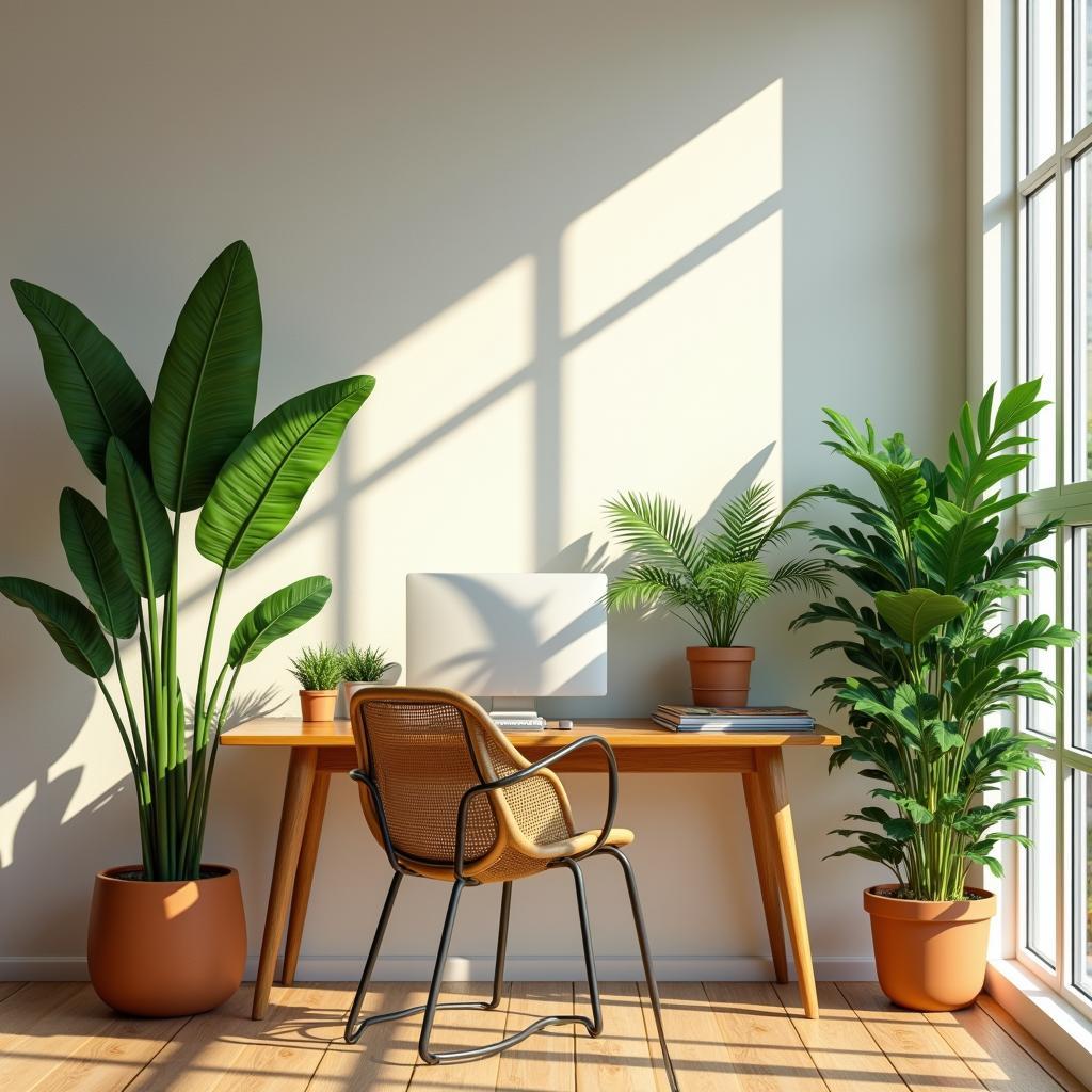 Seasonal Indoor Plant Guide: Choosing the Right Tropical Plants for Your Sunlit Home Office in&nbsp;Summer