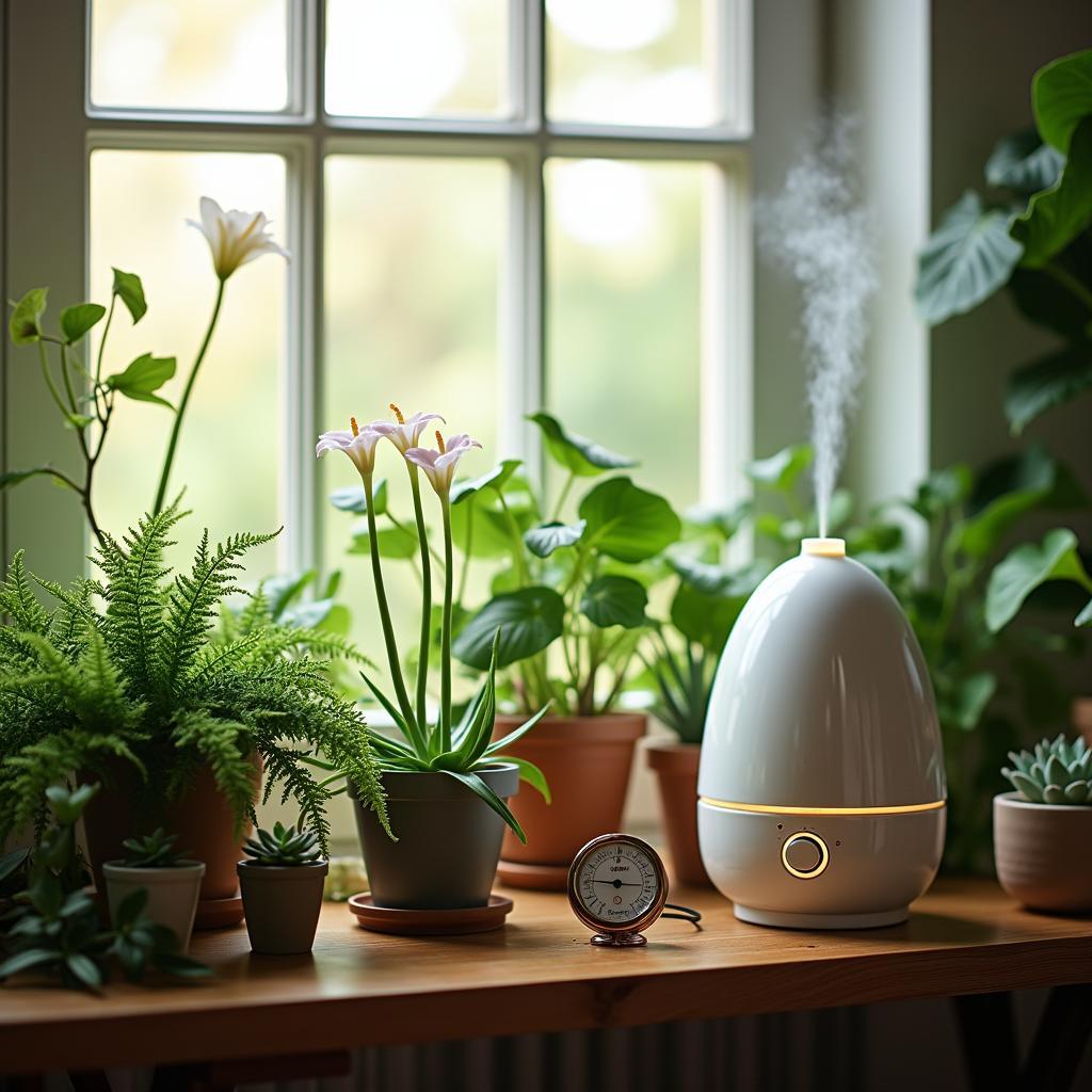 Humidity Control 101 for Indoor Gardeners: Should You Spray or Use a Humidifier? Insights for Seasonal Plant&nbsp;Care