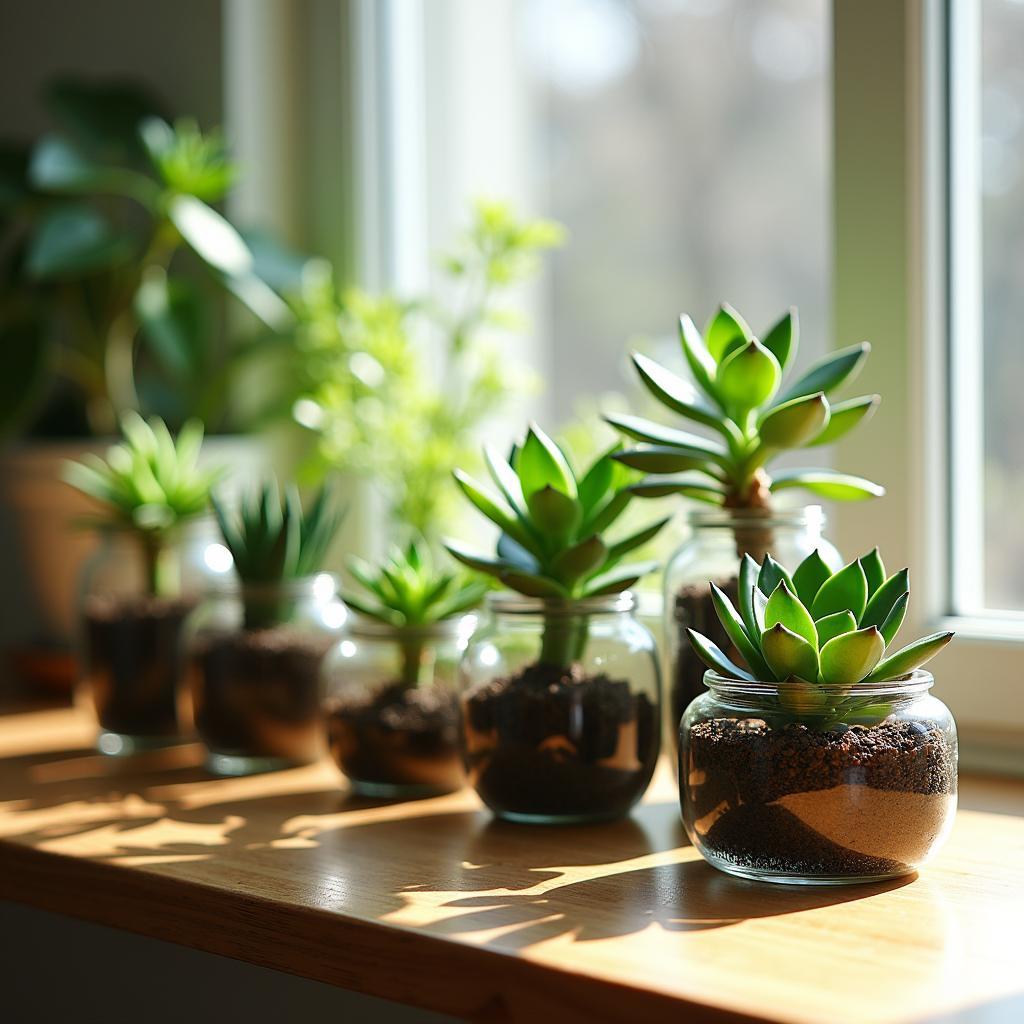 Sustainable Indoor Gardening: How to Use Recycled Glass Containers for Stylish and Eco-Friendly Plant&nbsp;Displays