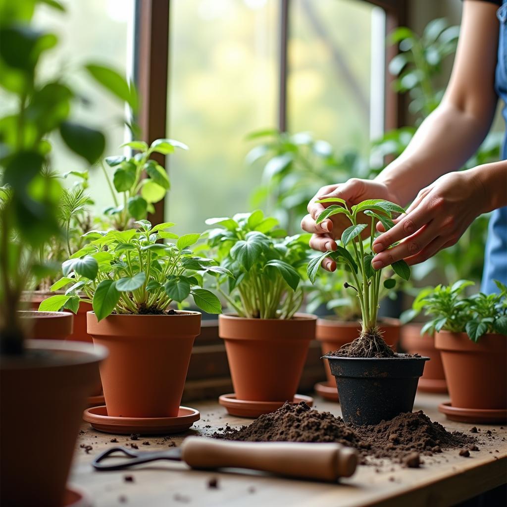 Creating a Thriving Indoor Garden: Expert Tips on Pot Size, Material, and Drainage for Flourishing&nbsp;Houseplants