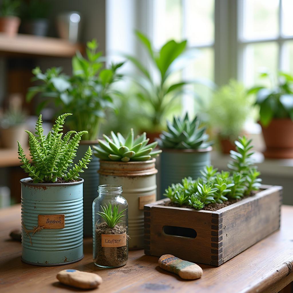 Eco-Conscious Indoor Gardening: Innovative Ideas for Upcycled Planters That Enhance Your Home&nbsp;Décor