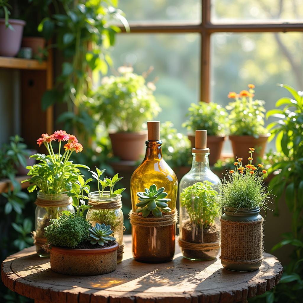 From Kitchen Waste to Indoor Oasis: Innovative Ways to Transform Jars and Bottles into&nbsp;Planters