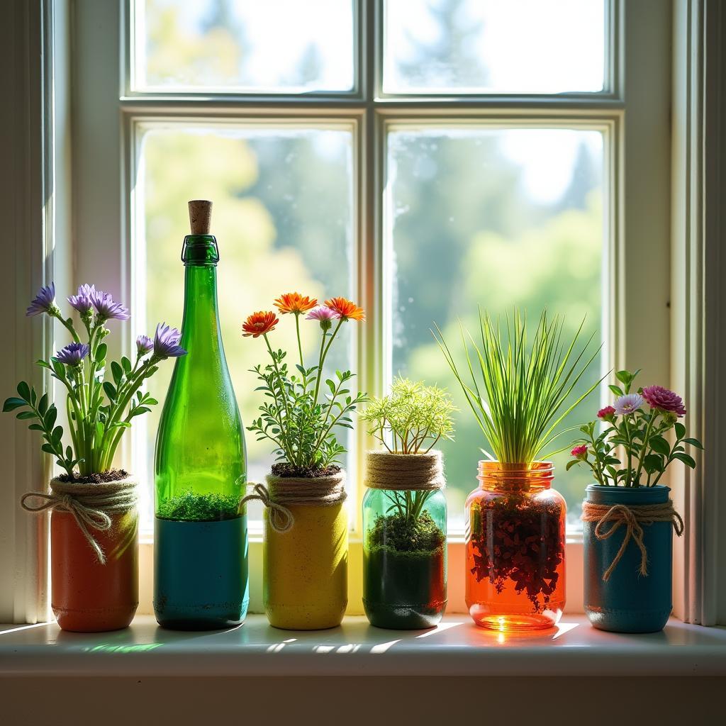 From Trash to Treasure: How to Repurpose Plastic Bottles and Jars for Space-Saving Indoor Plant Displays