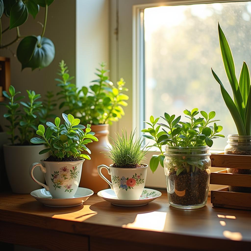 5 Creative Container Ideas for Small Space Indoor Gardening: Transforming Everyday Items into Chic Plant Pots