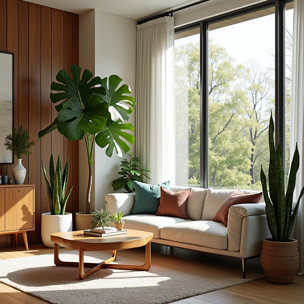 Plant Aesthetics: Complementing Mid-Century Modern Homes with Indoor Plants