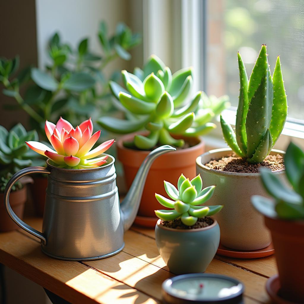 Mastering Indoor Plant Care: The Best Watering Techniques and Tools for Happy&nbsp;Succulents
