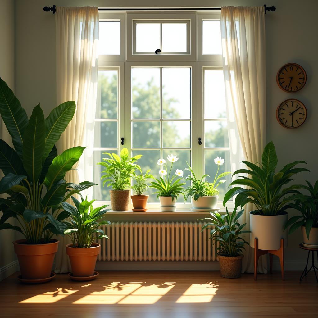 Balancing Natural and Artificial Light for Air-Purifying Indoor&nbsp;Plants